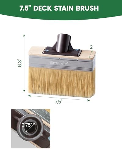 Voomey 7.5in Deck Stain Brush Applicator for Wood Fence Brick & Wall