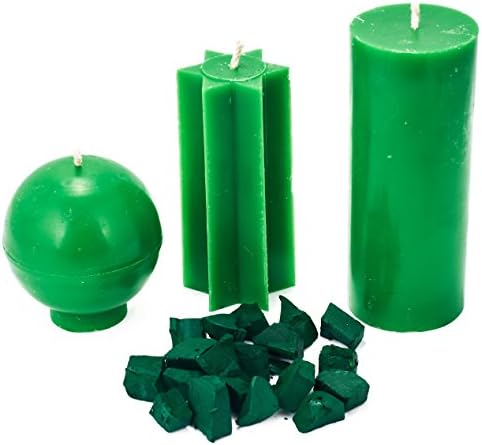 Dark Green Candle Wax Dye 2 oz - Candle Color Dye Blocks