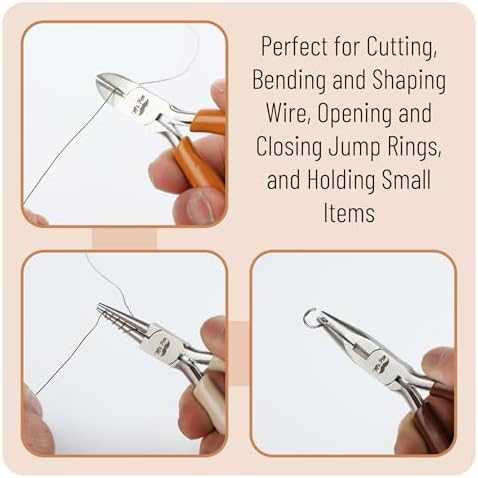 Mr. Pen- Pliers for Jewelry Making, 3 Pack, Chain Nose