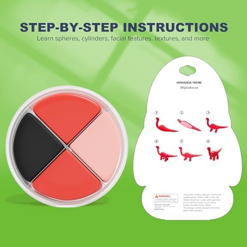 Aestd-ST Air Dry Clay Kit - Dinosaur Theme, Modeling Clay for Kids