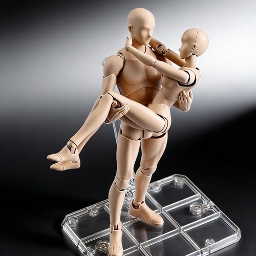 Artists Manikin Art Mannequin Figures Supplies Drawing Tools,Small Drawing Figure Model for Action Figure,Set Sketching,Painting(Yellow-Male