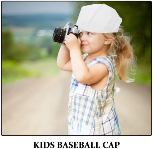 SHINEOFI 12pcs Kids White Baseball Caps Bulk DIY Plain Blank Caps with 12pcs Coloring Pens Painting Hats for Kids Birthday Parties Art Crafts Outdoor Activities