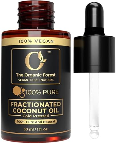 Plant Based Fractionated Coconut Oil - Liquid Coconut Oil for Hair, Skin and Body | Perfect Carrier Oil for Essential Oils - 100% Pure, Natural and Versatile - Ideal for Hair, Face, Body Care
