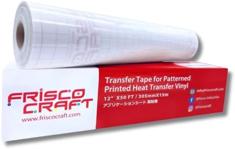 Frisco Craft Clear Transfer Tape Vinyl Roll 12" x 10 ft