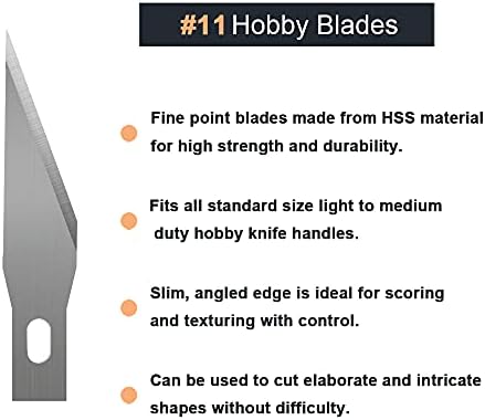 Headley Tools Craft Knife Hobby Knife Self Healing Craft Mat(A5) and 60 PCS Spare Blades and A Ruler, Precision Craft Knife Set Ideal for Hobbyist DIY craft, Scrapbooking and Crafts Project