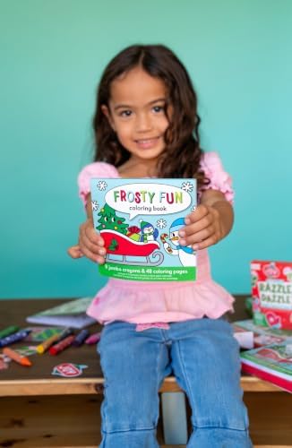 Ooly Carry Along Coloring Book for Kids, 48 Pages – Frosty Fun