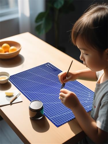 New A3 Double Side Craft Cutting Mat Cutting Board Sewing Pad Artist Carving Tools Handmade Crafts DIY Props (Blue)