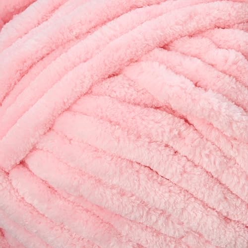 Loops & Threads Sweet Snuggles Yarn - Yarn for Knitting, Crochet, Weaving, and Arts & Crafts - Pink, Polyester, 8.8 oz