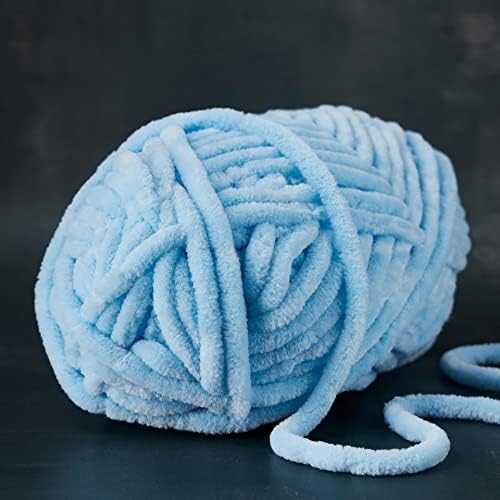 Loops & Threads Sweet Snuggles Yarn - Yarn for Knitting, Crochet, Weaving, and Arts & Crafts - Blue, Polyester, 8.8 oz