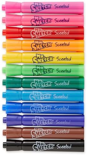 Mr. Sketch Scented Markers, Chisel Tip, Assorted Colors - Fun for Kids, Coloring, Spark Creativity, Arts & Crafts, 1 Count (Pack of 96)