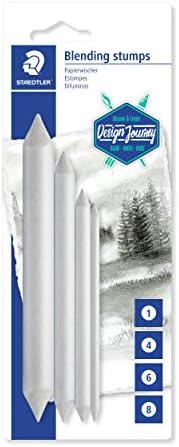 Staedtler Blending Stump Set, for Pastels, Graphite, Charcoal, Artist Blender, Pack of 4 Assorted Sizes, 5426-S BK4