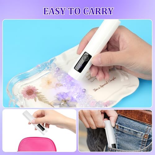 KISREL UV Light for Resin, Plug-in Non-Rechargeable 2-in-1 w/Flashlight