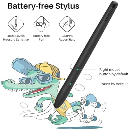 HUION Drawing Tablet Inspiroy H430P Graphic Tablet with 4 Hot Keys for OSU