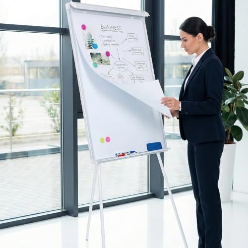 Whiteboard Easel 36" x 24" Height Adjustable, Magnetic Dry Erase Easel