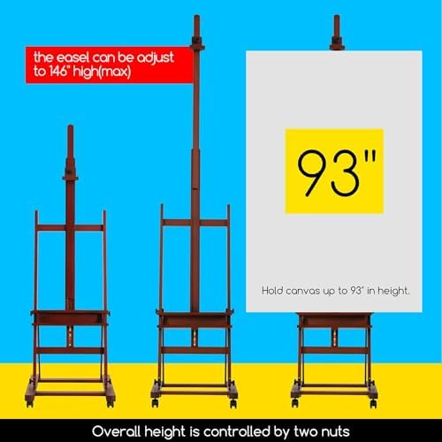 MEEDEN Adjustable H Frame Art Easel: Easel Stand for Painting and Display