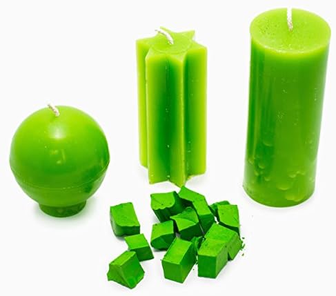 Green Candle Wax Dye 2 oz - Candle Color Dye Blocks