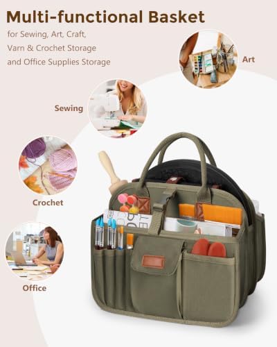 Pottery Tool Organizer Bag, Art Supply Studio Bag, Clay Tool Storage Caddy