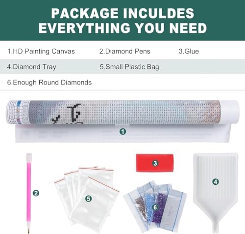 Zythron Diamond Art Kits for Adults,Cat Diamond Painting Kits for Beginner