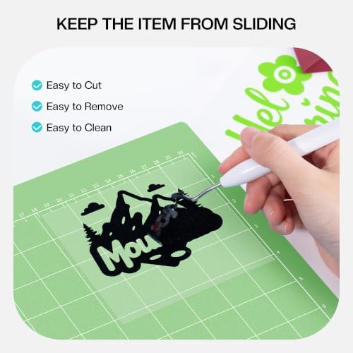 Likcut Cutting Mat 12"x12" for S31 Vinyl Cutter Machine - Standard Adhesive Mat Compatible with Cricut Maker, 3 Pack