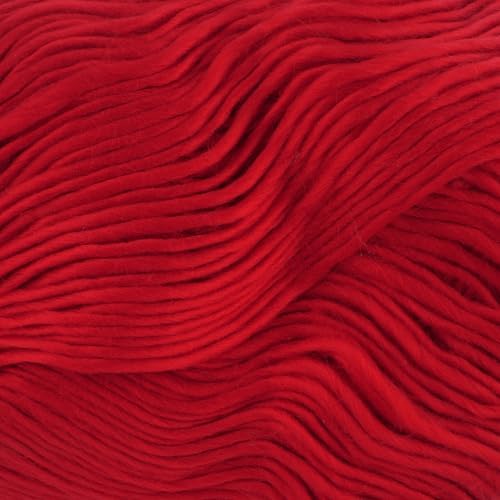 Loops & Threads Facets Yarn - Yarn for Knitting, Crochet, Weaving, and Arts & Crafts - Red, Acrylic, 3.5 oz