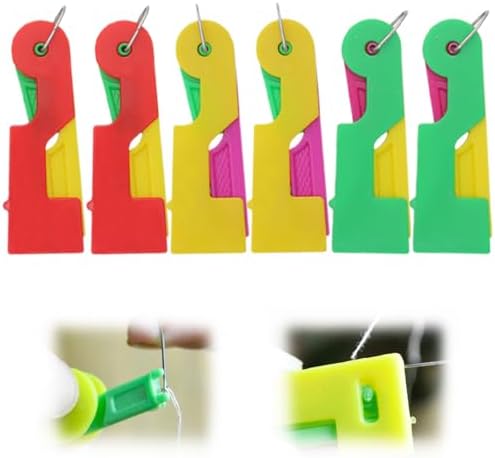 Automatic Needle Threader,New Sewing Machine Needle Threader,Sewing Needle Threaders,Plastic Needle Threaders,Automatic Needle Threading Device (6 PCS)