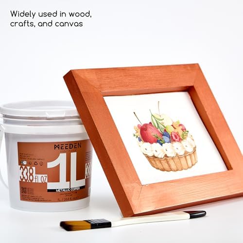 MEEDEN Metallic Copper Acrylic Paint: 1L /33.8oz Copper Paint Gloss Finish
