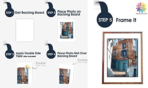 Mat Board Center 16x20 Backing Boards, 10 Pack White Backboards for Frames