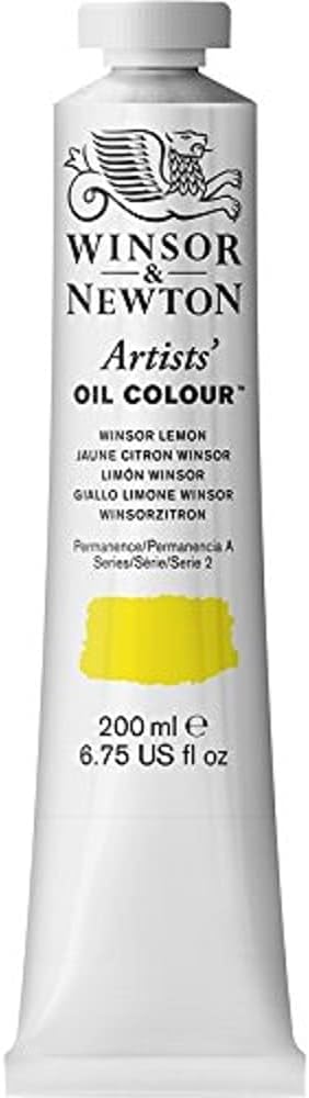 Winsor & Newton Artists' Oil Paint, 200ml Tube, Winsor Lemon