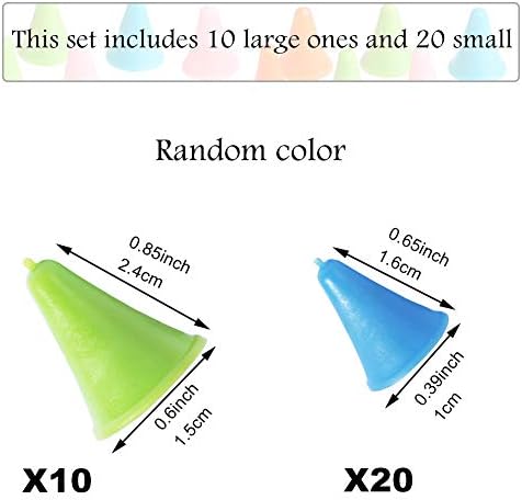 JNENERY 30PCS Knitting Needles Point Protectors, 2 Sizes Needle Stoppers