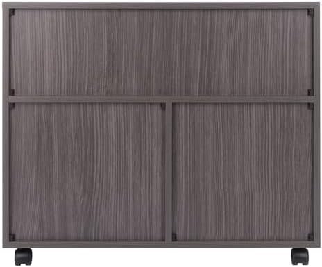 Winsome Halifax Mobile Storage Cabinet with Doors & Drawers, Stylish & Functional Home Storage Cabinet for Filing, Kitchen Organization, Moveable Furniture for Office, Dorms, Apartments