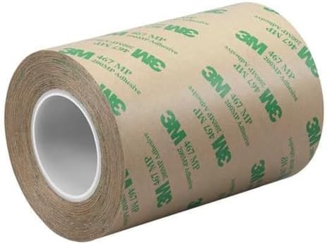3M 467MP Clear Adhesive Transfer Tape, 0.75" width x 20yd length (1 roll), Small