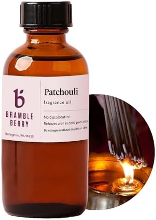 Bramble Berry Patchouli Fragrance Oil 2 oz | Earthy and Woody Herbaceous Scent for Soap Making, Candles, Lotion, Bath Bombs & Perfume | Skin Safe, Vegan, Paraben & Phthalate Free, DIY Craft Essential