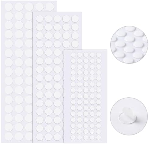 JANYUN 225 Pcs Double Sided Sticky Dot Stickers Round Putty Clear Sticky Tack