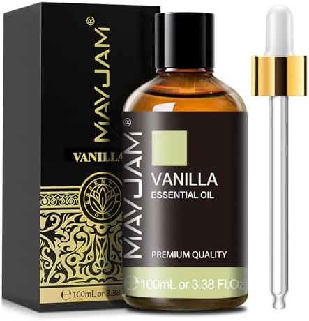 MAYJAM Vanilla Essential Oil for Diffuser Soap Candle Making, 3.38FL.OZ