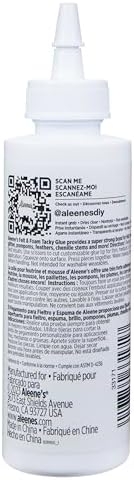 Aleene's Felt and Foam Glue, Strong Bond Tacky Glue, Felt and Fabric, 4 lf oz