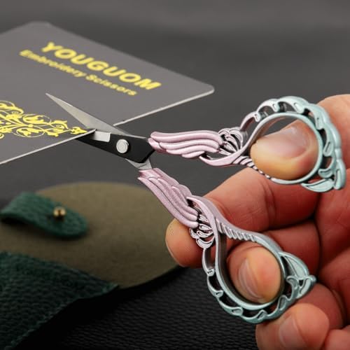 YOUGUOM Detail Scissors with Cover, Small Craft Shears