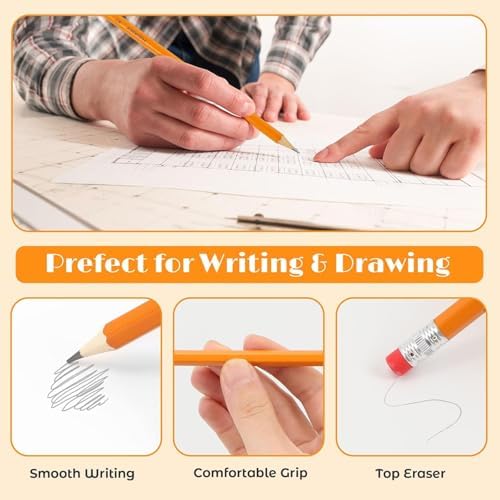 Hapikalor 600 Count Sharpened #2 Pencils with Erasers, Pencils Bulk Pack