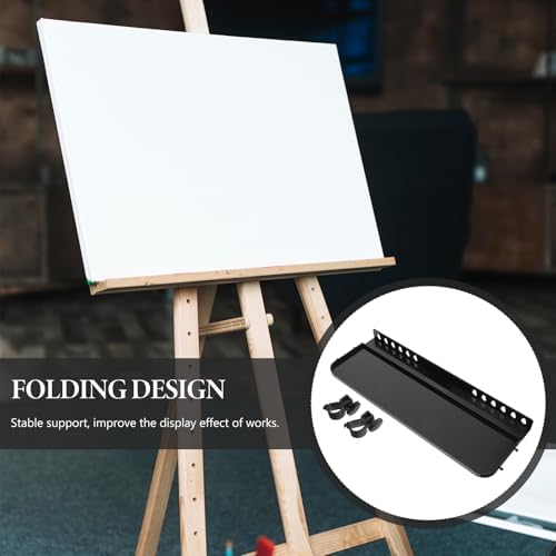 SHINEOFI Plastic Detachable Easel Tray Shelf Replacement Sketch Rack Storage Removable Portable Artists Storage Platform Painting Easel Stand for Art Easels