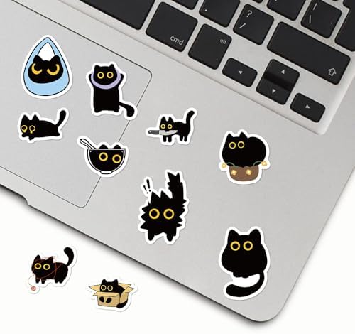 500Pcs Cat Stickers Waterproof Vinyl Decals for Water Bottles