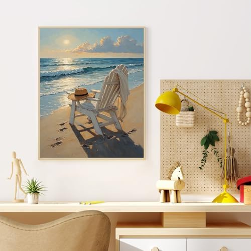 Dawnsphere Beach Paint by Numbers Kit for Adults Without Frame 16x20 in