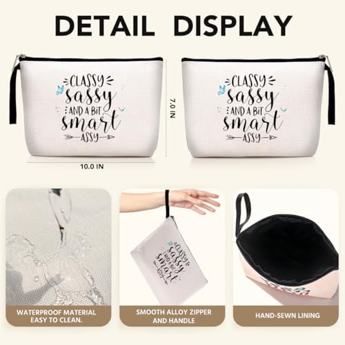 Bestie Makeup Bag Inspirational Gifts for Women Sarcasm Gifts for Friends