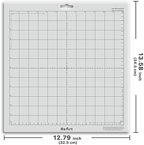 ReArt Cutting Mat 12 x 12 for Silhouette Cameo 4/3/2/1 - Standard Grip 4 Packs