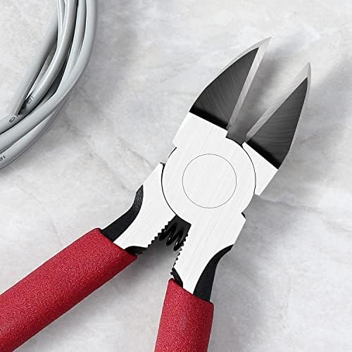 IGAN-P6 Wire Flush Cutters (Pack of 5), 6-inch Ultra Sharp and Powerful Side Cutter Clippers, Ideal Wire Snips for Handmade and Any Clean Cut Needs
