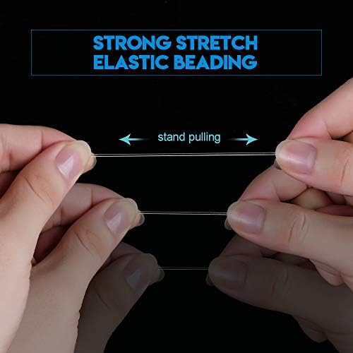 YGDZ 1mm Bracelet String, Elastic String Stretchy Bracelet Beading Thread String for Bracelets Jewelry Making, 1 Roll 100m (1.0mm)