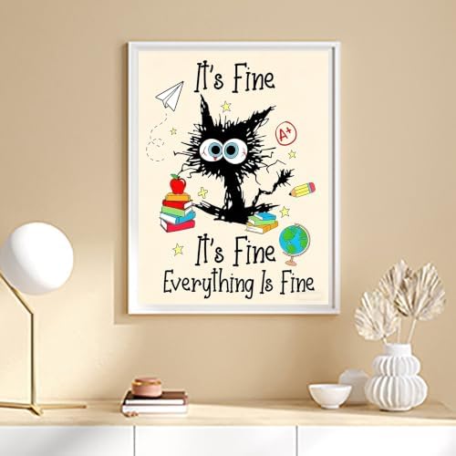ijbnhd Cat Diamond Art Kits for Adults for Home Wall Decor 12x16inch