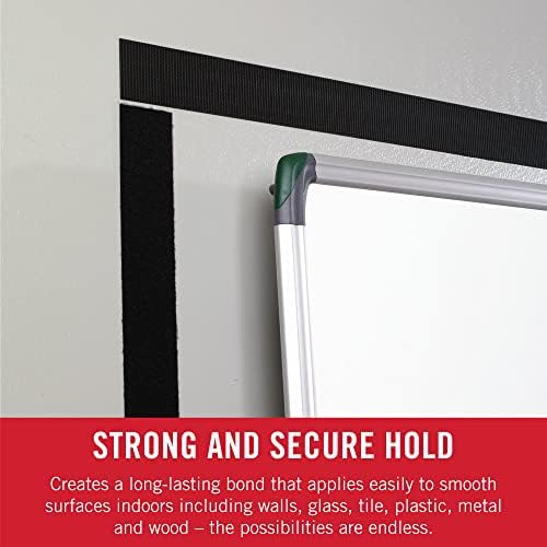 VELCRO Brand 5 Ft x 3/4 in | White Tape Roll with Adhesive | Cut Strips to Length | Sticky Back Hook and Loop Fasteners | Perfect for Home, Office or Classroom (Pack of 2)