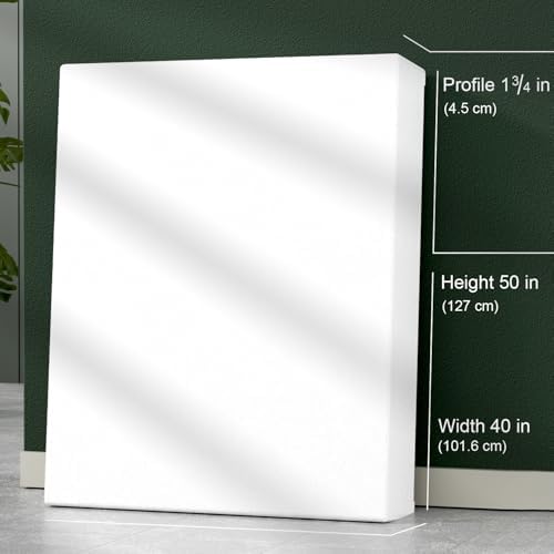 PHOENIX 40x50 Inch 1 Pack Heavy Duty Stretched Canvas - 1 3/4" Thick Extra Large Canvas for Painting - Master Series 15 Oz. Gesso Primed Cotton Archival Canvases for Professional Artists
