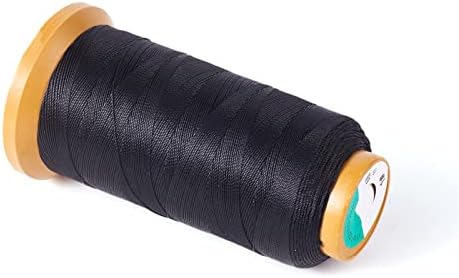 Elecrelive 601 Yards Nylon Sewing Thread Black Polyester Leather Cord