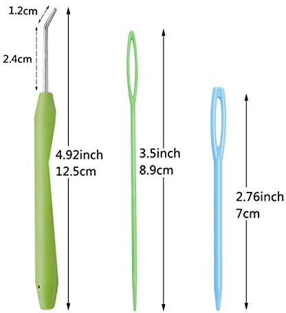 Mofuiry 4 Sets Knitting Loom Hooks, Crochet Hook Set with 8 Pieces Needles for Knifty Knitters