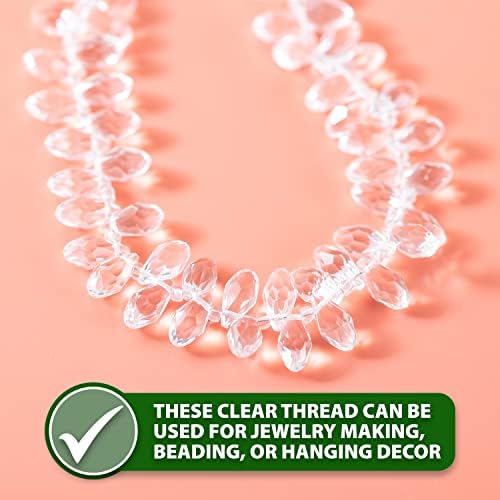 Mandala Crafts 0.5mm Clear Monofilament Invisible Thread for Quilting